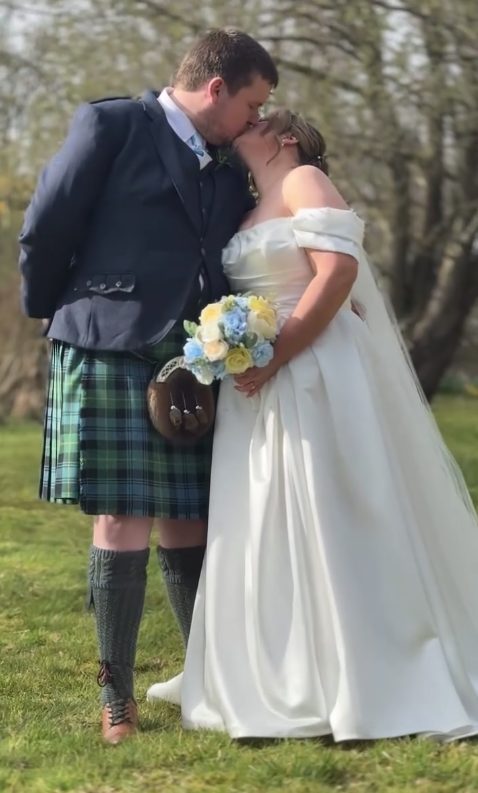 Emotional wedding moments in the heart of the Scottish Highlands.