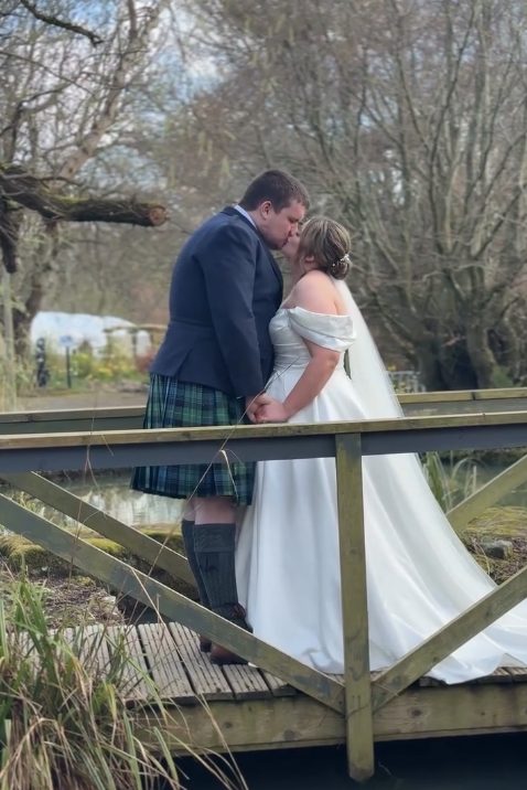 Wedding content creator capturing authentic moments in Moray.