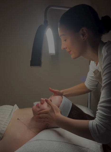 Beauty salon content creation showcasing professional treatments.