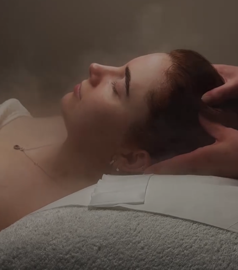 Behind-the-scenes of facial massage business captured in Moray.