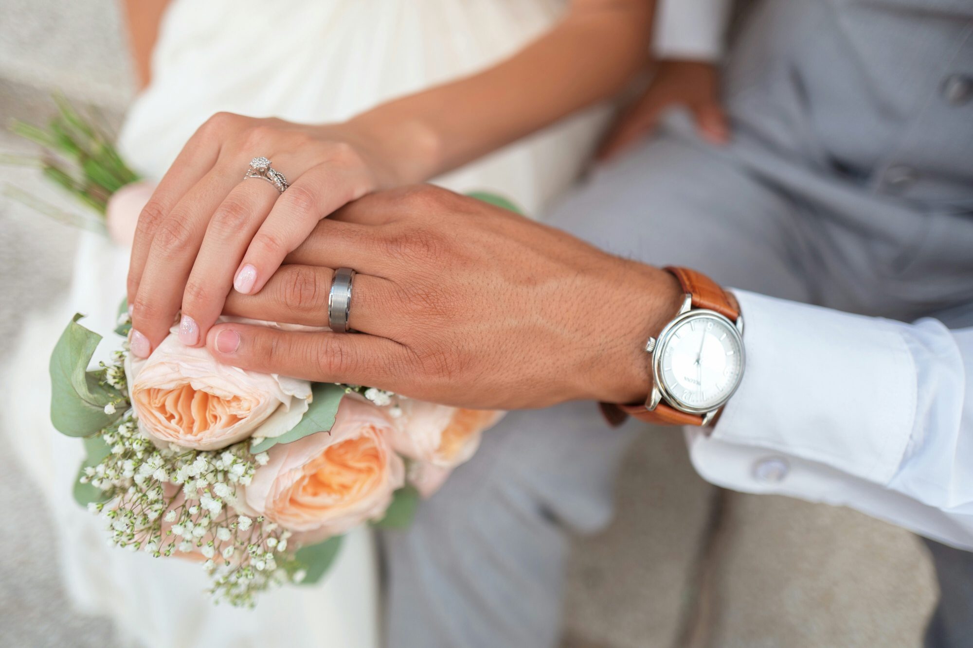 Bride and groom exchanging heartfelt moments captured in a video